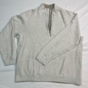 Tommy‎ Bahama Light Gray Zip-Up Sweater
